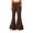 Brown, variant on HAJWOH Womens High Waisted Bell Bottom Pants Mermaid Ruffle Flare Pants High Fashion Palazzo Pant Yoga Pants Leggings(Royal Blue,L)