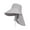 Gray, variant on Sun Hat For Women With Chin Strap Wide Brim Visor Outdoor Activities Beach Hiking Gardening Nylon Spandex Free Size