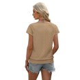 thumbnail image 5 of Ronuti Blouses for Women V Neck Summer Tops Short Sleeve Womens Blouses Spring Business Casual Shirts Sweaters, 5 of 9