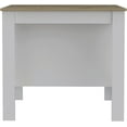 thumbnail image 5 of Tuhome Cala Kitchen Island, Four Legs, Three Shelves -White/Light Oak, 5 of 8