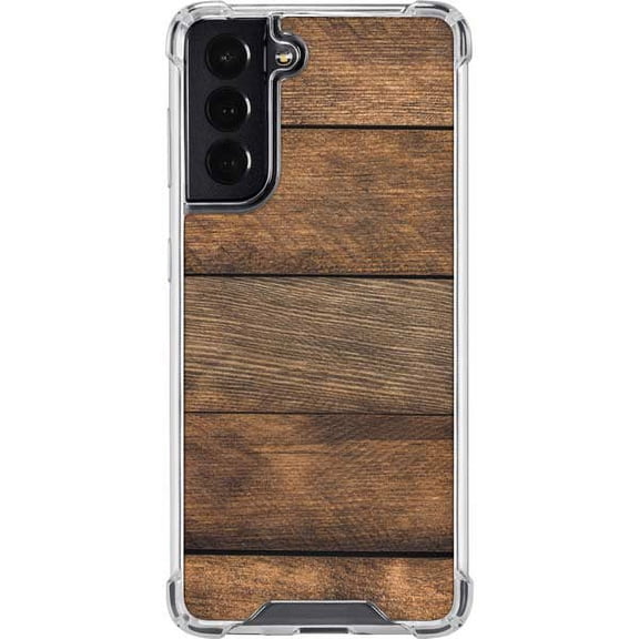 Skinit Wood Early American Wood Planks Galaxy S22 Clear Case