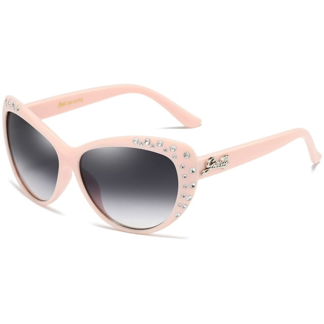 Gafas de Sol Giselle Retro para Niñas, con Ojos de Gato y Pedrería, Talla 6-14