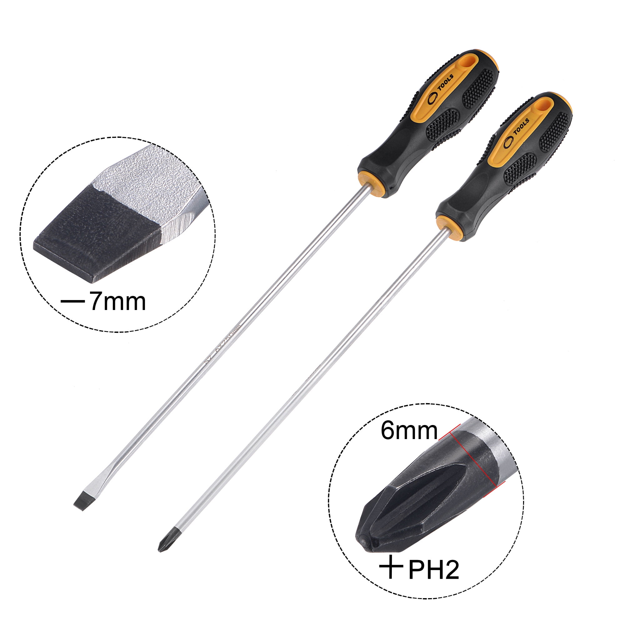 yu　0527 Uxcell #2 Phillips / 7mm Slotted 5