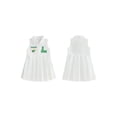 thumbnail image 2 of BemeyourBBs Baby Girl Golf Dress Sleeveless Lapel Collar Embroidery Pleated Dress, 2 of 9