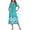 Floral Green, variant on Ekouaer Women's House Dress with Pockets Long Nightgowns for Women House Dress Moo Moos for Women