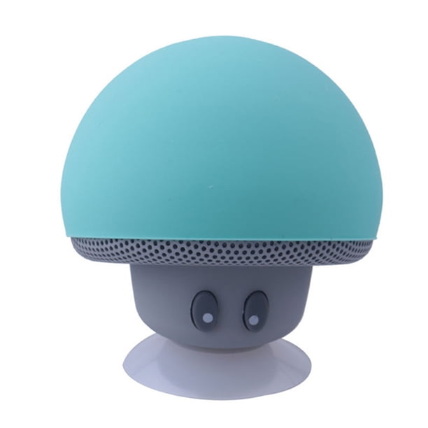 Soporte para teléfono con ventosa con altavoz Bluetooth con forma de hongo de dibujos animados, pequeño estéreo portátil para exteriores sidaley DZ4785-06B