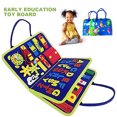 thumbnail image 4 of Montessori Baby Busy Board Dress Aids Cremallera Botón Cordón Herramienta Niñas Niños Regalo Ndcxsfigh libre de BPA, 4 of 8