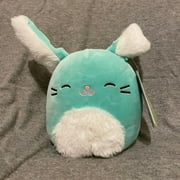 Squishmallow Sammy the Fluffy Mint White Bunny Rabbit 5" Plush Easter