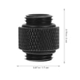 thumbnail image 2 of Shisuyan Thread Adapter Extender Connector Black 2Pack 0.79X0.67X0.67Inch, 2 of 8