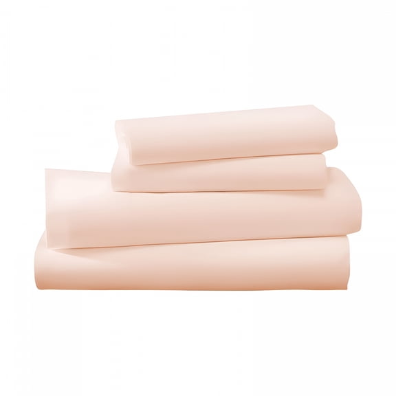 AUQ Luxury 4 Piece Bed Sheets Set Queen Size-Blush Solid 100% Pure Egyptian Cotton 800 Thread Count,Sateen Weave Sheet Set,Soft Long Staple Cotton,12 Inch Deep Pocket
