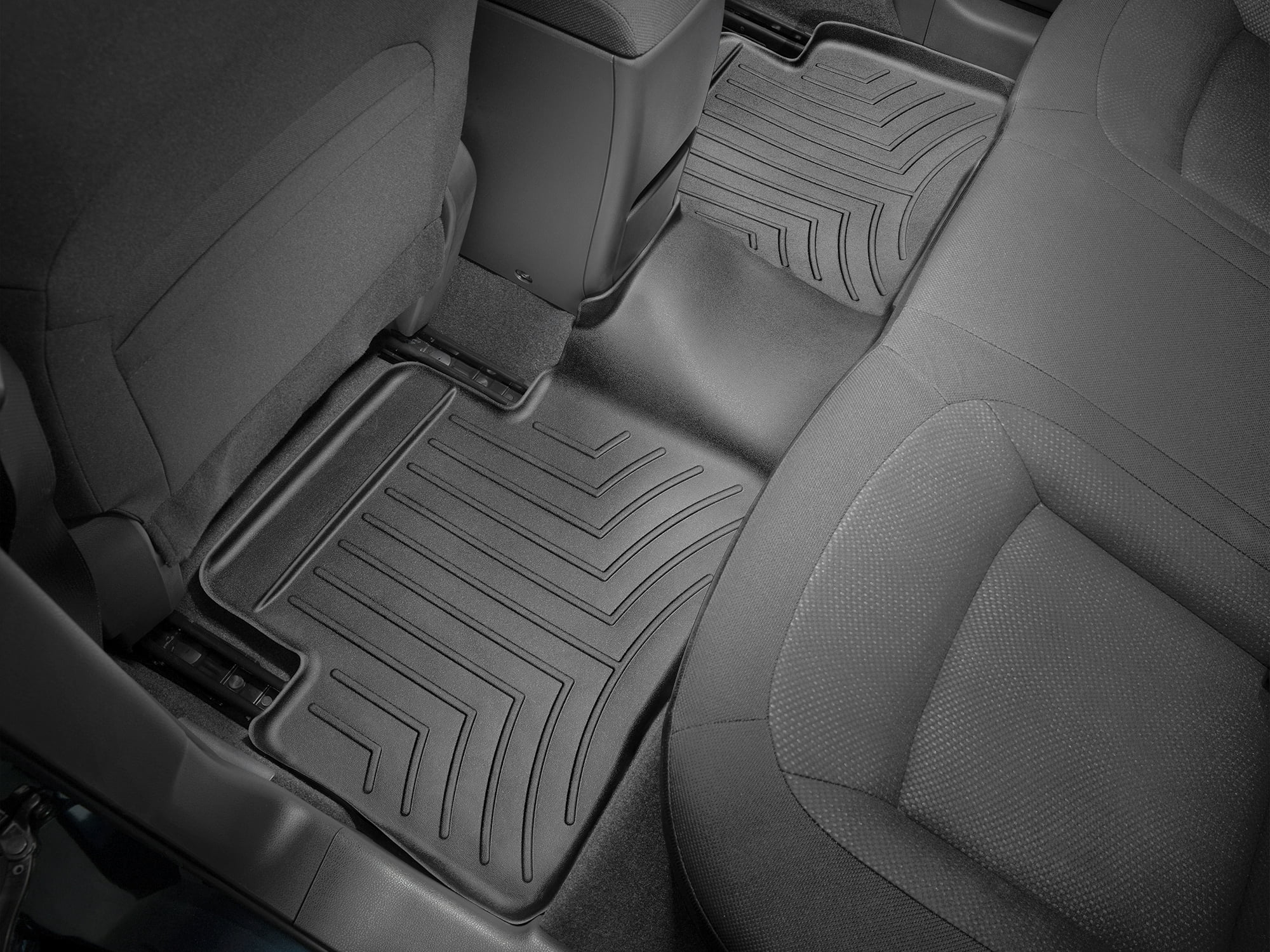 WeatherTech Custom Fit FloorLiners compatible with 2014-2020 Nissan Rogue - 2nd Row, Black