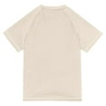 thumbnail image 6 of FORMRS Boys Rash Guard with Short Sleeves UPF 50+ Swim Shirts Sizes 3-12T, Beige Christmas Gift Pattern, 6 of 6