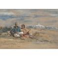 thumbnail image 3 of Hercules Brabazon Brabazon 18x14 Black Modern Framed Museum Art Print Titled - Two Figures, 3 of 5