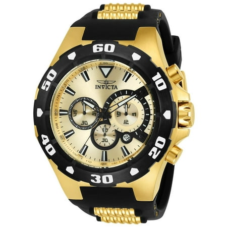 Invicta Pro Diver - Invicta Men's Pro Diver Chronograph Black Polyurethane Watch 24682