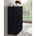 thumbnail image 3 of Pemberly Row Tall 7 Drawer Chest with 2 Locking Drawers in Black, 3 of 5
