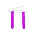 thumbnail image 1 of Eigraketly Partido de fútbol americano cinturón de entrenamiento ajustable PVC deportes Rugby fútbol competición práctica etiqueta cintura correa Ropa Deportiva, Zapatos 3 uds blanco morado Eigraketly OD029002-03, 1 of 6