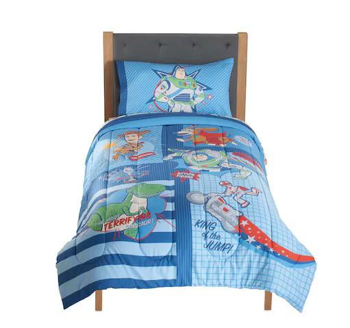 Buzz & Forky Boys Kids Twin Comforter & Sheets 5 Pc Disney Toy Story 4 Woody 