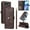 Brown, variant on Case For iPhone 17 Pro Max  6.9" RFID Blocking Protective Purse Case With 6-card Slots Kickstand Shockproof Protective Buckle Leather Cover,Black,For iPhone 17 Pro Max