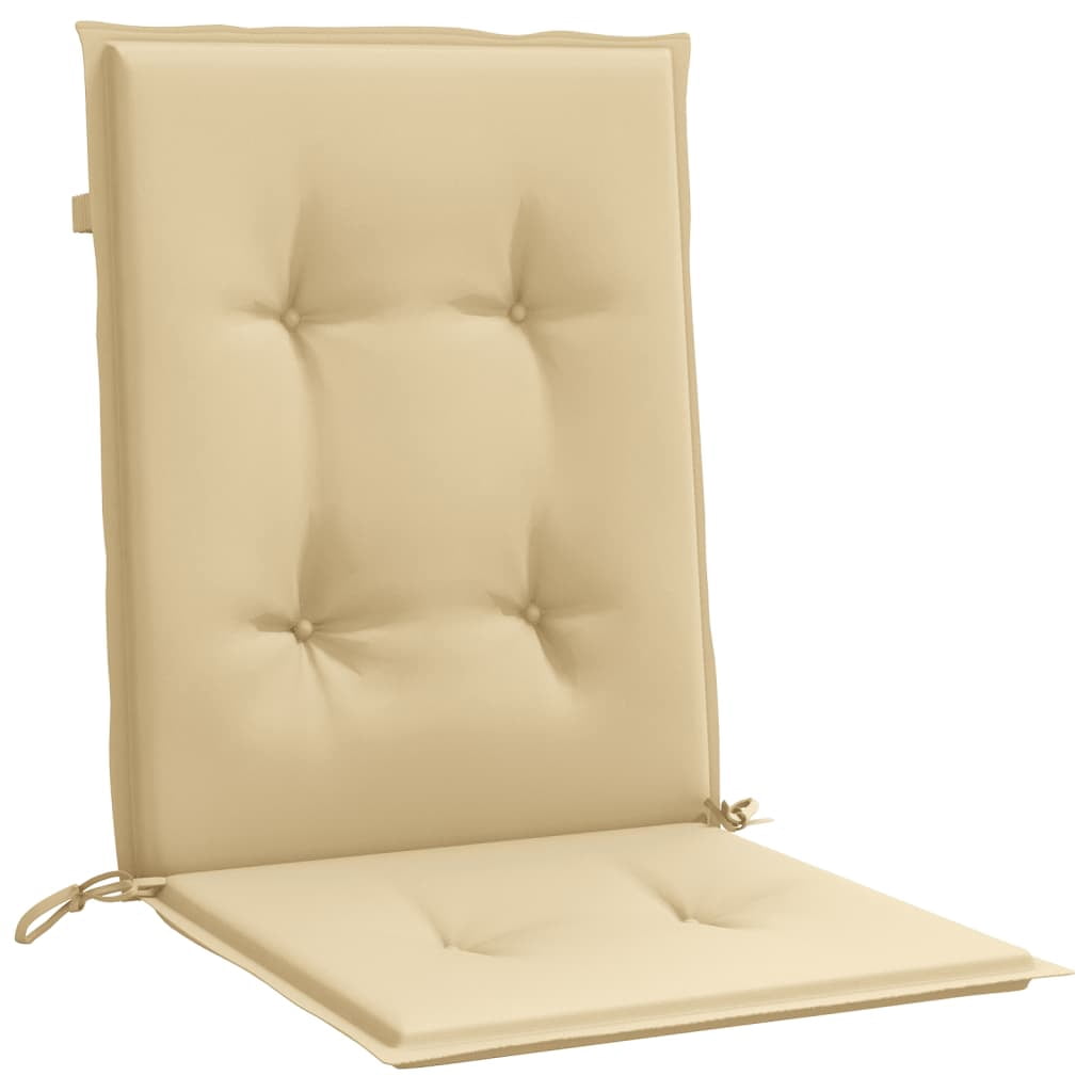 vidaXL Lowback Chair Cushions Seat Pad Outdoor Garden Patio Furniture Fabric