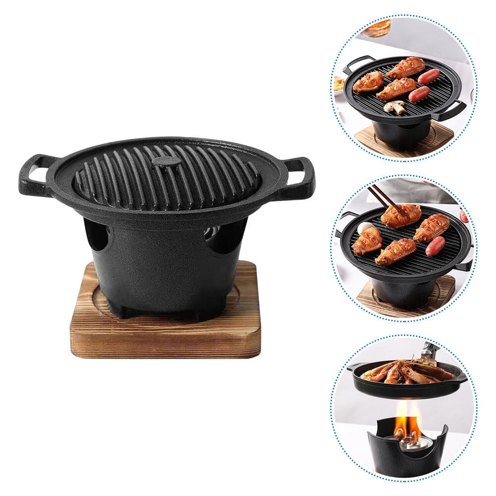 PAMINGONO 1Set Grill Stove with Space Saving Design Non Stick Aluminum for Home Use in Assorted Colors