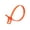 Fluorescent Orange, variant on RETYZ EveryTie 10 Inch Gray Releasable Tie - 20 Pack