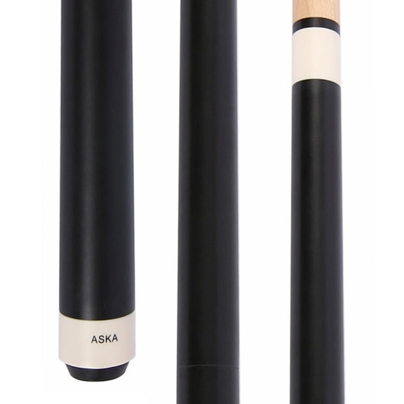 ASKA JBC 25oz Heavyweight Jump Break Cue Stick - Matte Black, Canadian Maple, 14mm Tip