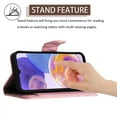 thumbnail image 5 of Elegant Case for Samsung A13 4G Wallet Case RFID Blocking Card Slots Holder with Shoulder&Crossbody Strap, Magnetic Folio Kickstand Handbag Flip Phone Cover for Samsung Galaxy A13 4G, Pink, 5 of 8