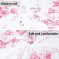 thumbnail image 3 of Pink and White Floral Shower Curtain Aesthetic, Plant Spring Light Pink Flower Decorative Shower Curtains for Bathroom 72" W x 72" L, 3 of 7