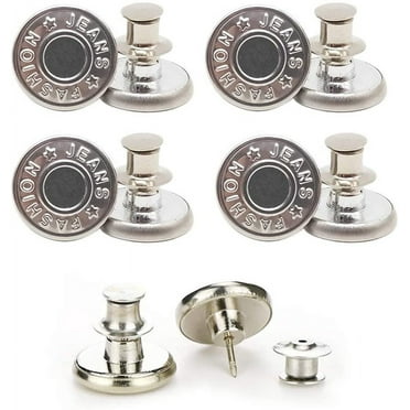 Gisneze Replacement Button pins for Jeans 4 Pack