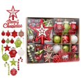 thumbnail image 3 of Juego de 70 adornos para de Navidad con gancho para colgar en forma de estrella, decoración navideña variada para colgar en el para las, 3 of 8