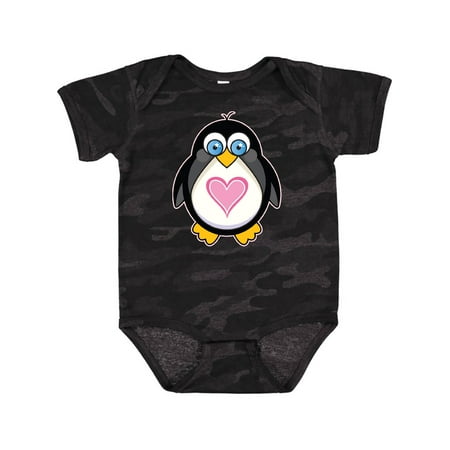 

Inktastic Valentines Day Penguin Love Heart Gift Gift Baby Girl Bodysuit