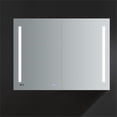 thumbnail image 4 of Pemberly Row 48x36" LED Lighting Aluminum Bathroom Medicine Cabinet in Mirrored, 4 of 14