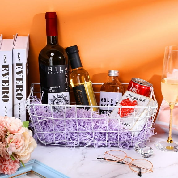 5.29oz Crinkle Cut Paper Shredded Filler Paper for Gift Baskets Gift Box Confetti Paper Shreds Decoration Stuffing for Birthday, Weddings, Anniversaries, Christmas Wrapping(1pcs-Light Gray)