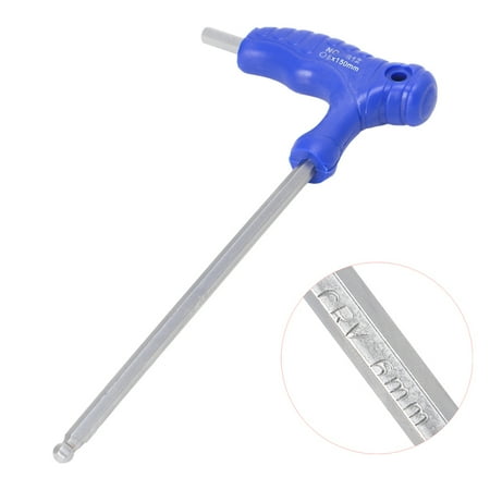 

H5/H6 5mm/6mm T-Handle Allen Key Ball Tip Hex Hexagon Wrench Repair Hand Tool
