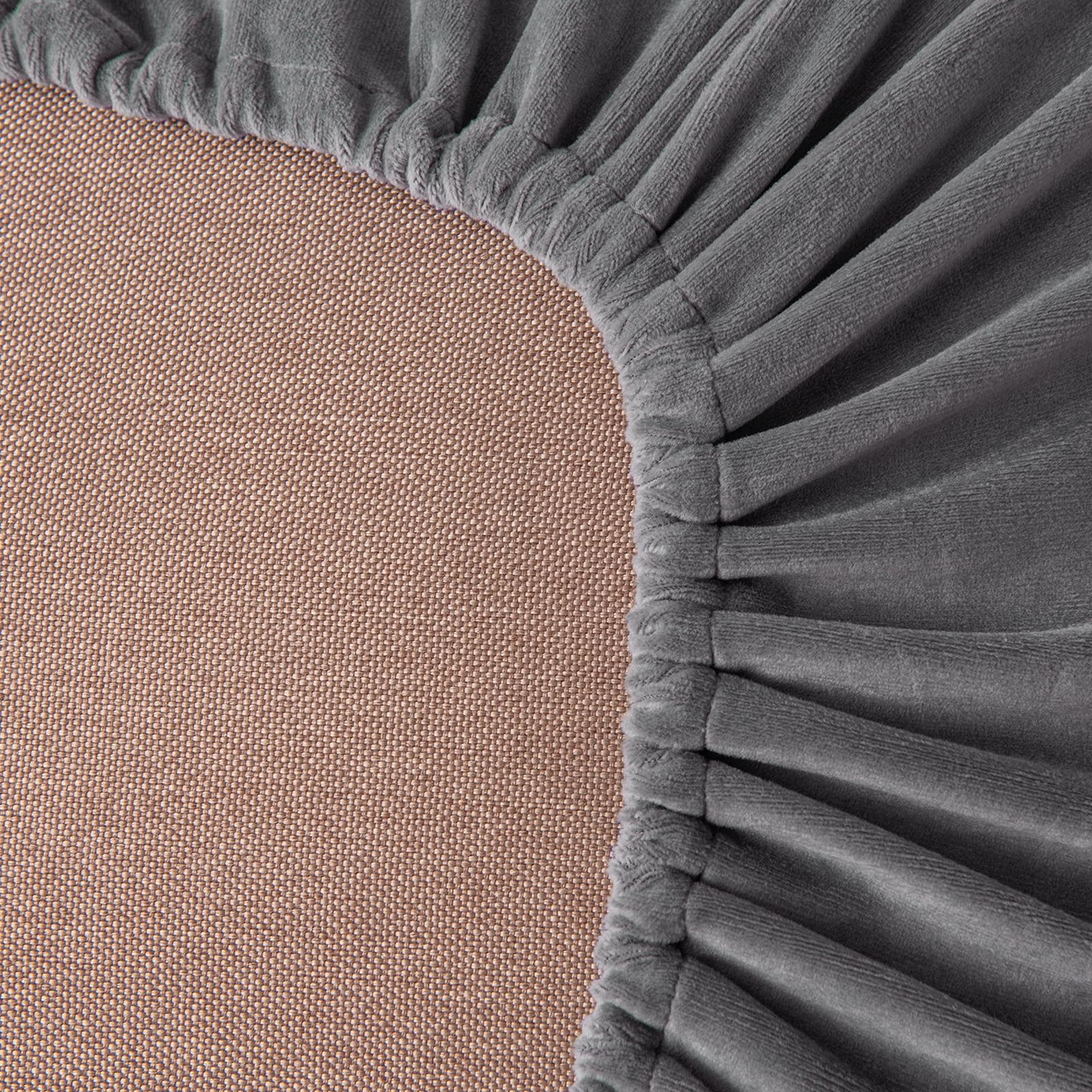 CJC Armchair Sofa Cover for 1-Seater, 3-Piece Velvet Couch Slipcover with Separate Backrest and Cushion Cover, 9 Colors