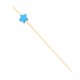 thumbnail image 4 of EeaseMX 100 palillos desechables de bambú con diseño de estrella para frutas, cócteles, bebidas, fiestas, tenedores de bambú (azul cielo), 4 of 7