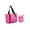 Pink, variant on Karla Hanson Pack n Fold Foldable Travel Tote Bag - Blue