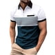 thumbnail image 2 of pstuiky Camisas de vestir de manga corta para hombre, Blusa de manga corta con cuello vuelto, versátil, con cremallera y rayas para hombre ropa de hombre xl, 2 of 8