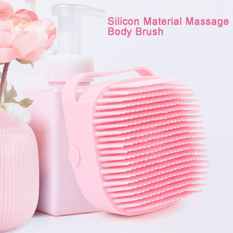 80ml Silicone Bath Body Brush Shower Scrubber with Gel Dispenser Soft  Massager Shower Loofah Brush Baby