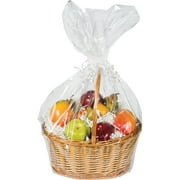 Club Pack of 12 Clear Christmas and Wedding Large Gift Baskets 24"