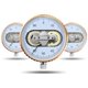 thumbnail image 5 of Calibrador de cuadrante, Acero inoxidable a prueba de golpes, Calibrador con indicador de cuadrante, blanco, 0~6 pulgadas 0-150mm Sharpla Calibrador del dial, 5 of 8