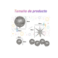thumbnail image 3 of 18 Globos Metal Disco Esfera Ball Decoración Fiesta Xtellar plateado, 3 of 4