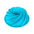thumbnail image 4 of DIY Silicone Spiral Chiffon Cake Mold Biscuit Cake Cookies Baking Tool 7.5inch Random Color, 4 of 5