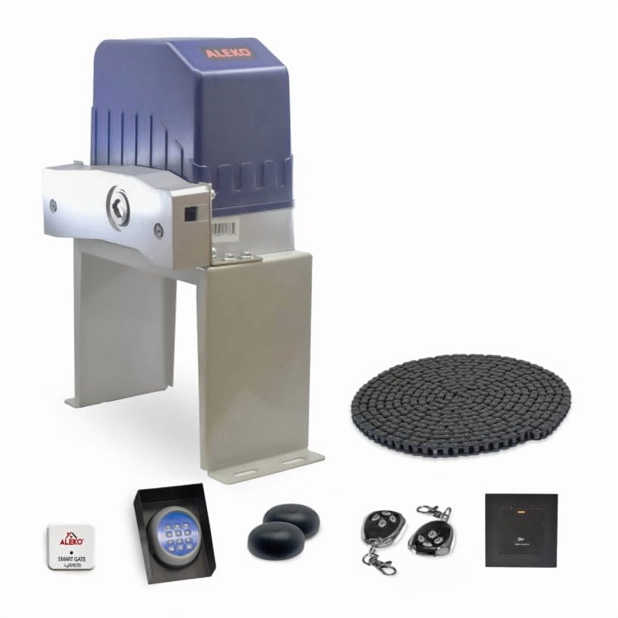 Smart Sliding Gate Operator Accessory Kit, 120V AC Motor, 2 Remotes, Wireless Keypad, Safety Sensors - AC1400 - Accessory Kit ACC5
