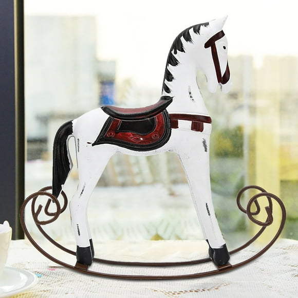 Rocking Horse Toy, Beautiful Painted Rocking Horse, Creative Vintage Rocking Exquisite For Kid, Toddler Birthday Children's Day Gifts