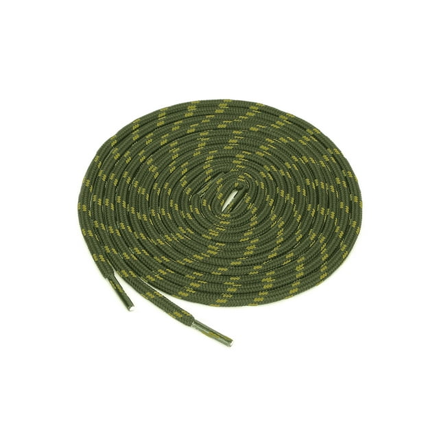 INSPIRE CHIC 3 Paires Lacets Ronds Antidérapants Résistants à l'Usure pour Bottes pour la Randonnée la Marche Chaussures d'Extérieur Vert Armée Jaune 160cm / 62.99 Pieds