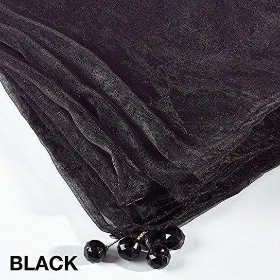 Fennco Styles Sorbet Tissue Organza Tablecloth Sheer Table Cover for Everyday Use, Banquets and Special Events