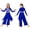 Blue, variant on Girls Liturgical Praise Dance Dress Worship Asymmetric Tunic with Palazzo Pants Outfit Blue 6