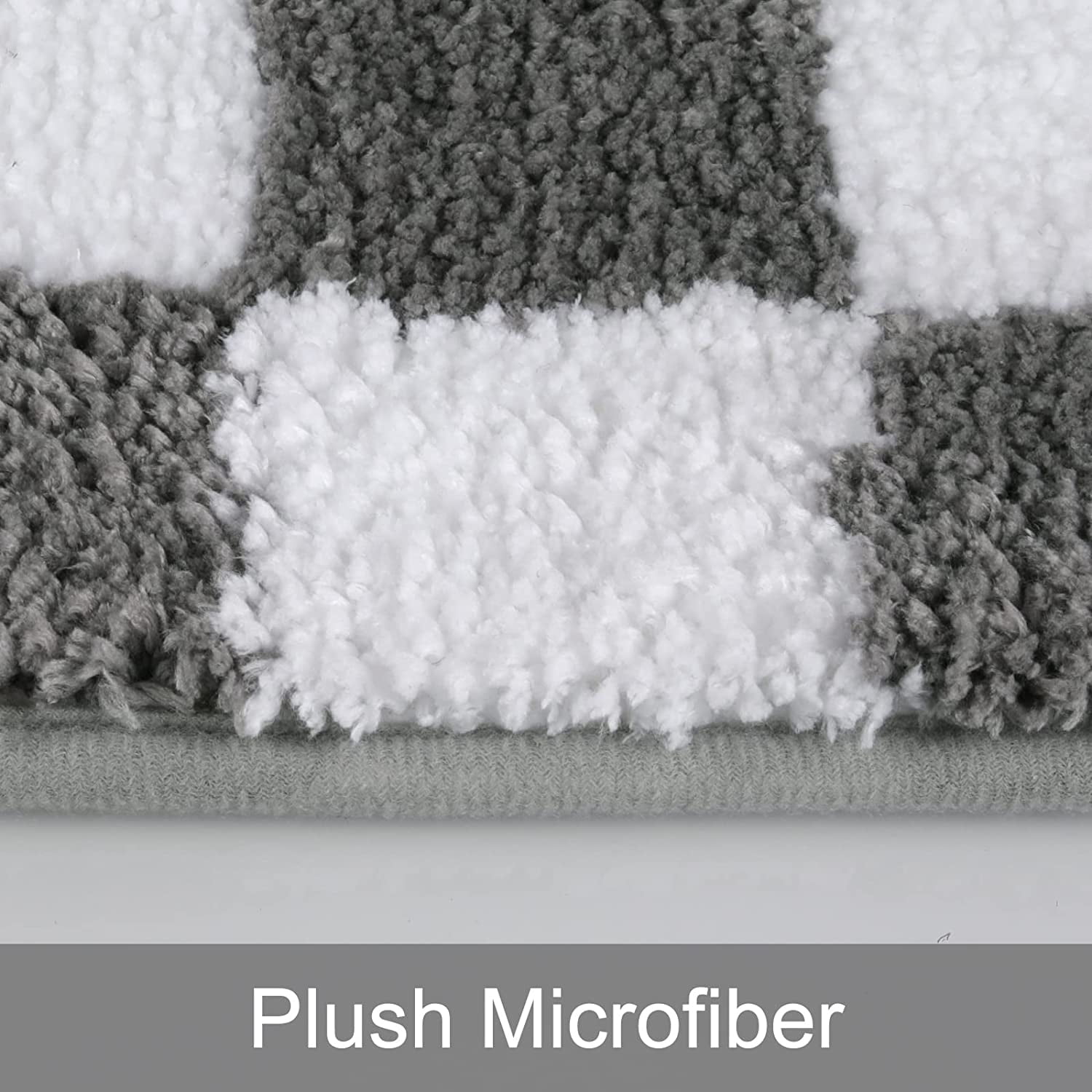  HOTBALZER Non-Slip Bathroom Rugs, Checkered Extra Soft Cute Bath  Mats, Water Absorbent, Machine Washable Small Bath Carpet for Tub, Shower  Sink(16x24, Grey) : Home & Kitchen