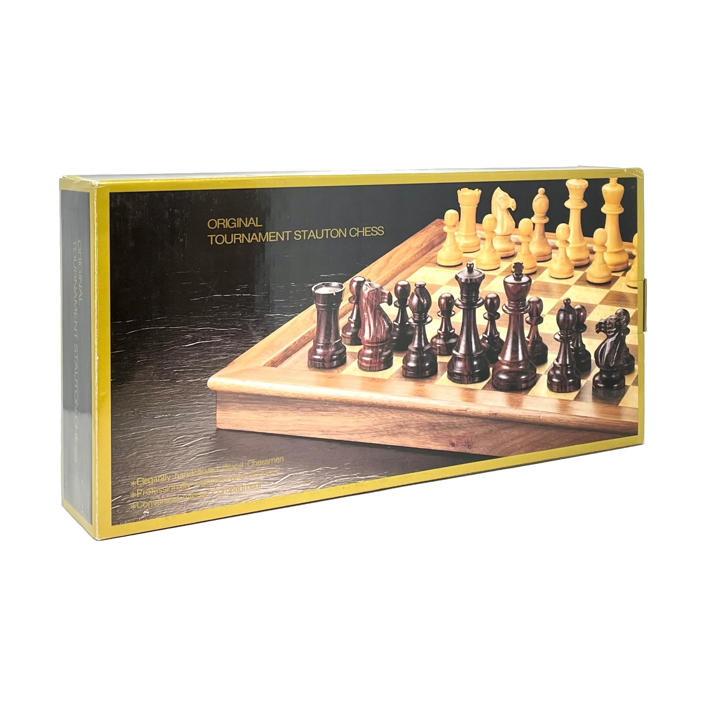 2 Tournament Sets with Staunton Weighted Chessmen and Laminated Chess Cardboards 